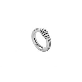 Uno De 50 Bracciale Classico Donna A Spirale – Metallo Argento, Aperto, Perimetro 15,7 Cm, Fatto A Mano Con Certificato Di Autenticità