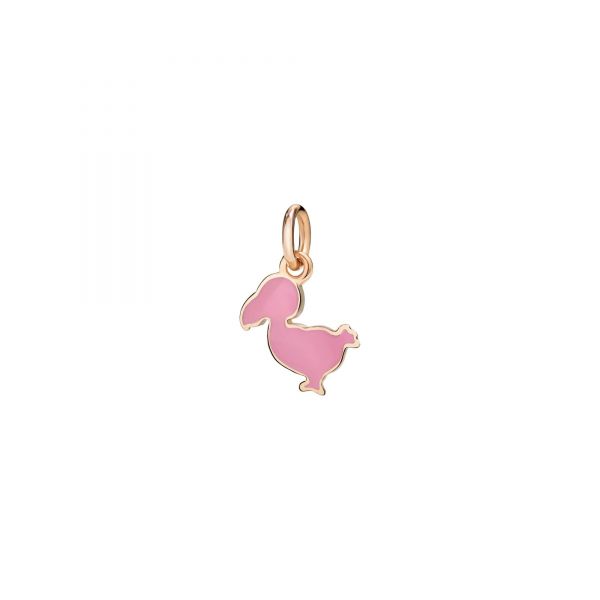 DoDo Ciondolo Junior Oro Rosa e Smalto Rosa 