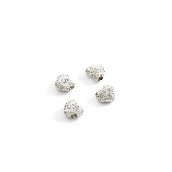 DoDo Componente Cuore  In Ag Effetto Diamantato 