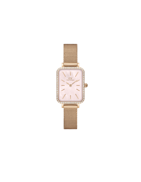 DANIEL WELLINGTON Quadro Lumine Bezel Melrose Pink Mop