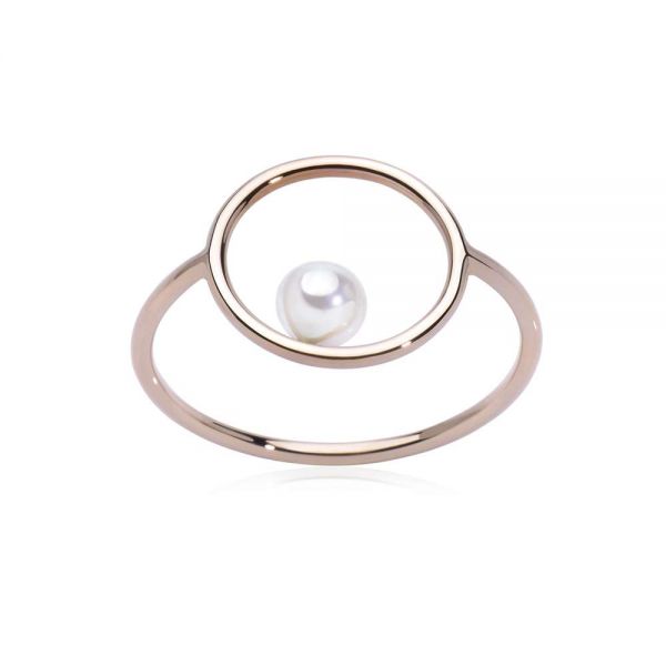 BURATO Anello Pearl Circle