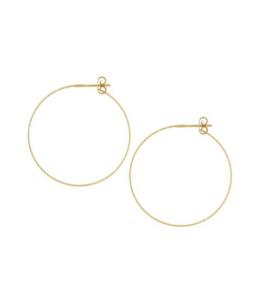 MAGIC WIRE ANGEL FP Orecchini Cerchio in Oro Giallo 18kt