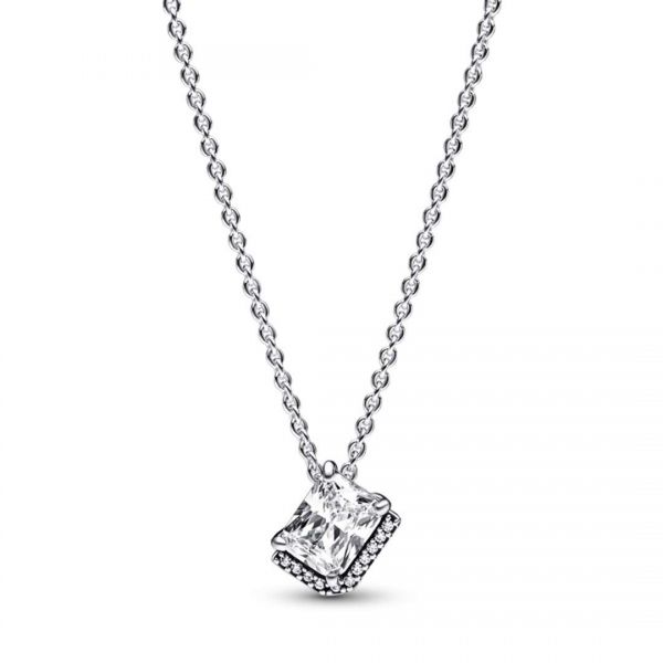PANDORA Collana Punto Luce Rettangolo