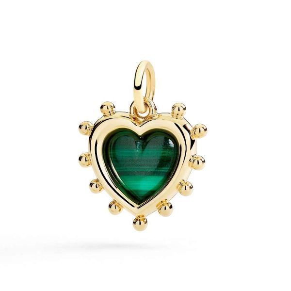 DoDo CIONDOLO CUORE CON MALACHITE