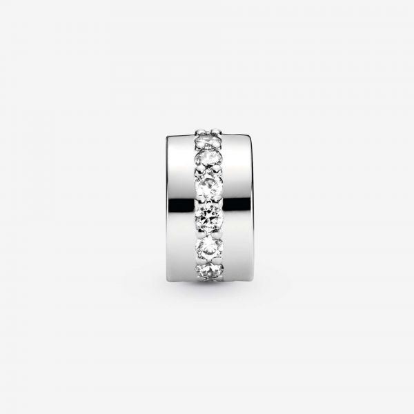 PANDORA Clip Fascia trasparente scintillante