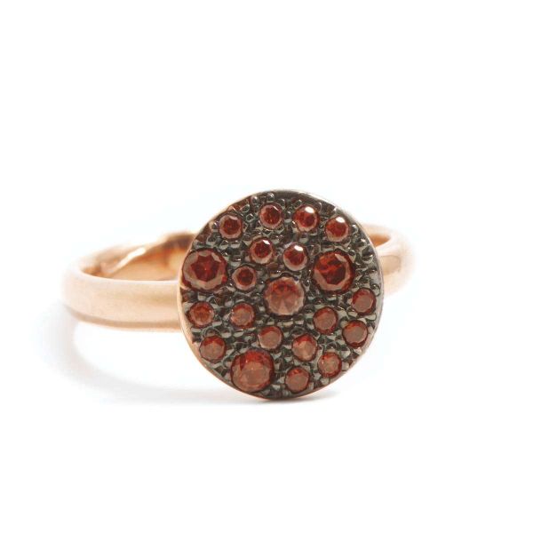 ALISEI Anello Tondo Piccolo Brown ag925 rosè