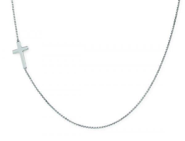 AMEN Collana Girocollo Amen Croce Argento