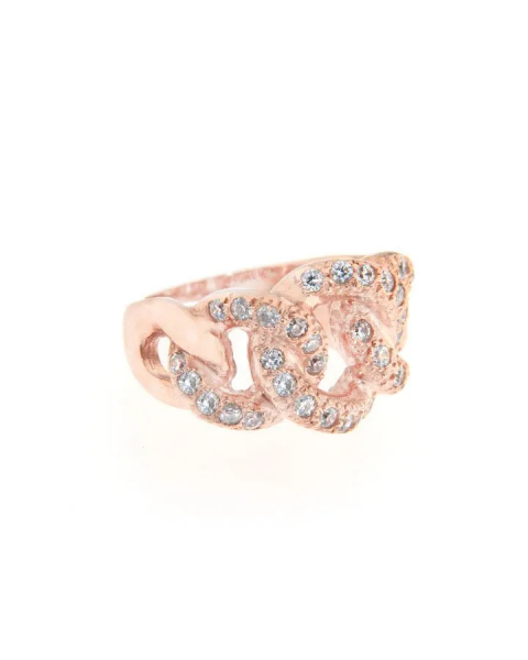 ALISEI Anello Groumetta Bianca ag925 rosè ALISEI