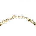 CHIARA FERRAGNI CHAIN NECKLACE YELLOW GOLD+GREEN CZ 38+4CM