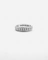 NOVE25 ANELLO FEDE GRUMETTA OPPOSITE IN ARGENTO
