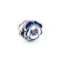 PANDORA Charm Viola del Pensiero Blu 