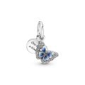 PANDORA Charm  Pendente Farfalla Blu 