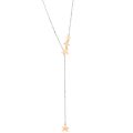 DoDo Collana lariat stellina in argento e oro rosa