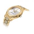 CHIARA FERRAGNI CONTEMPORARY 32MM 3H SILVER/WIHTE DIAL BRACELET YELLOW GOLD