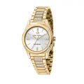 CHIARA FERRAGNI CONTEMPORARY 32MM 3H SILVER/WIHTE DIAL BRACELET YELLOW GOLD