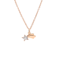 DoDo Ciondolo Stella Cometa Oro Rosa & Smalto