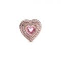 PANDORA Cuore Pietre Rosa