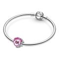 PANDORA Charm Viola del Pensiero Rosa 