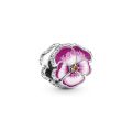 PANDORA Charm Viola del Pensiero Rosa 