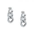 CHIARA FERRAGNI CHAIN EARRINGS SILVER 33.4MM