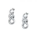 CHIARA FERRAGNI CHAIN EARRINGS SILVER 33.4MM