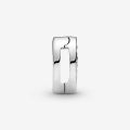 PANDORA Clip con pavé rosa