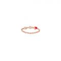 DoDo Anello Love Message Oro Rosa e diamanti