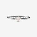 PANDORA Anello rosa cipria decorato con sfere