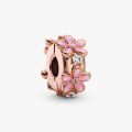 PANDORA Clip Margherita rosa
