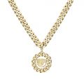 CHIARA FERRAGNI CHAIN NECKLACE YELLOW GOLD+EYE LOGO CHARM 70CM