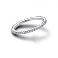 PANDORA Anello Pavé Fascia Sottile