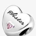 PANDORA Charm a cuore Sorella