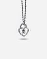 NOVE25 COLLANA PENDENTE LOVE LOCK / ARGENTO BRUNITO LUCIDO 