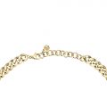 CHIARA FERRAGNI CHAIN NECKLACE YELLOW GOLD+GREEN CZ 33+7CM