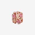 PANDORA Charm Margherita rosa openwork