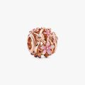 PANDORA Charm Margherita rosa openwork