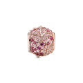 PANDORA Charm Margherita con pavé rosa