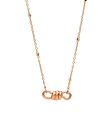 DoDo Collana mini Nodo in Oro Rosa
