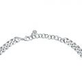 CHIARA FERRAGNI CHAIN NECKLACE SILVER W/BLUE CZ 33+9CM