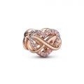 PANDORA Charm Cuore Rosa e Infinito