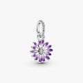 PANDORA Charm pendente Margherita viola