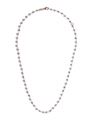 ALISEI C55- Collana Rosario Argento Cangian Ag925 Cm 80 rose'