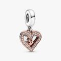 PANDORA Charm pendente con cuore scintillante