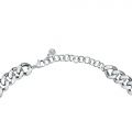 CHIARA FERRAGNI CHAIN NECKLACE SILVER W/PINK CZ 38+4CM