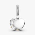 PANDORA Charm pendente bicolore Buon compleanno