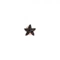 DoDo Mono Orecchino Stella Marina Oro Rosa Con Diamanti Black A Lobo - Mezzo Paio