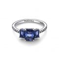 PANDORA Anello Trilogy Pietre Blu