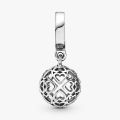 PANDORA Charm pendente Sfera di cuori openwork