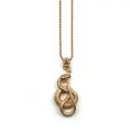 NOVE25 COLLANA SERPENTE UROBORO / GALVANICA ORO ROSA LUCIDO