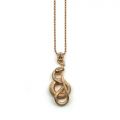 NOVE25 COLLANA SERPENTE UROBORO / GALVANICA ORO ROSA LUCIDO